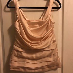Express- Ruched Blush Pink Top- Medium